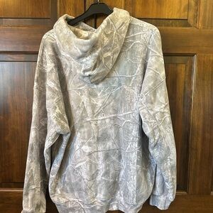 Abercrombie & Fitch Gray Patterned Hoodie